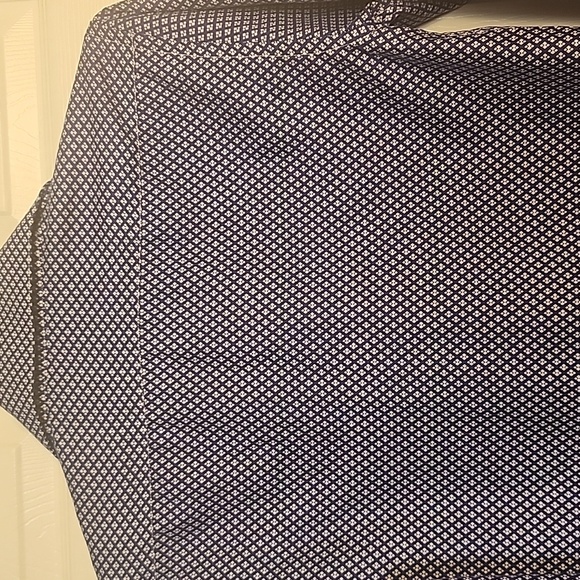 ZYLOS  Blue and White Geometric Patterned Casual Shirt. - Picture 6 of 8